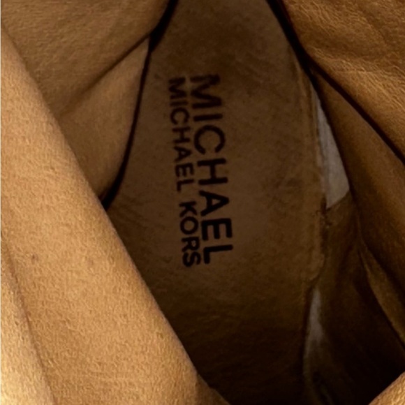 Michael Kors Gray Suede Studded Heeled Boots - Picture 6 of 6